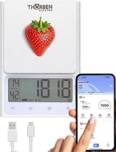 ¿Qué datos registra una báscula de cocina con app?