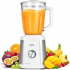 ¿Qué potencia debe tener una batidora con jarra de cristal para uso doméstico?