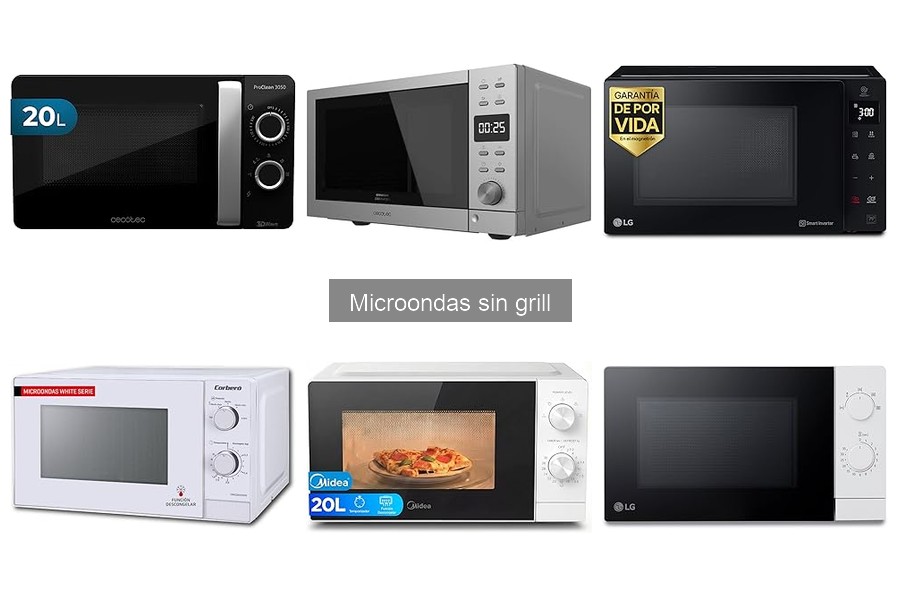Accesorios esenciales para microondas sin grill