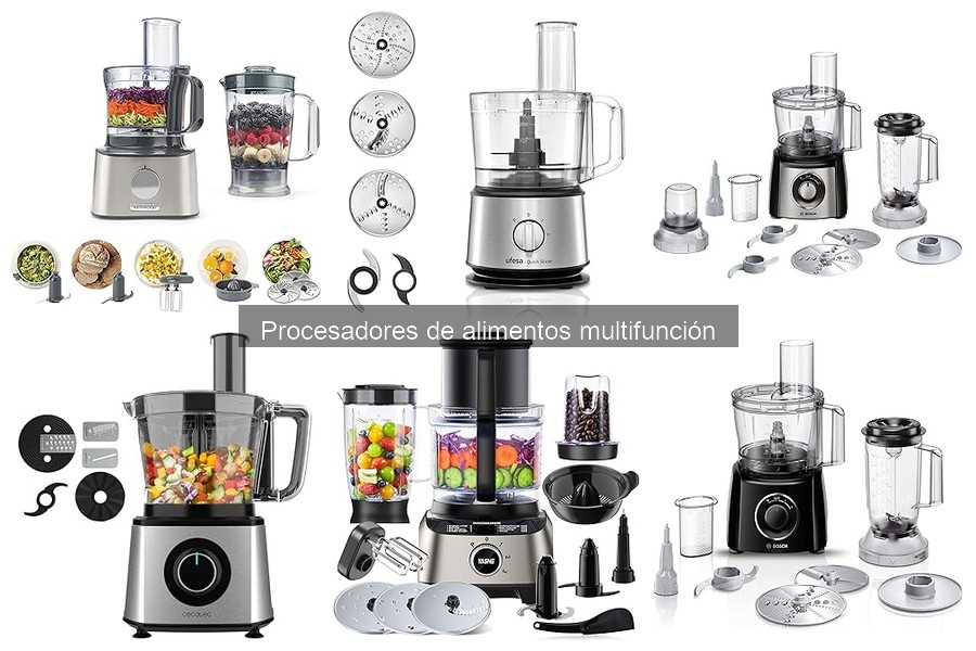 Accesorios esenciales para tu procesador de alimentos multifunción