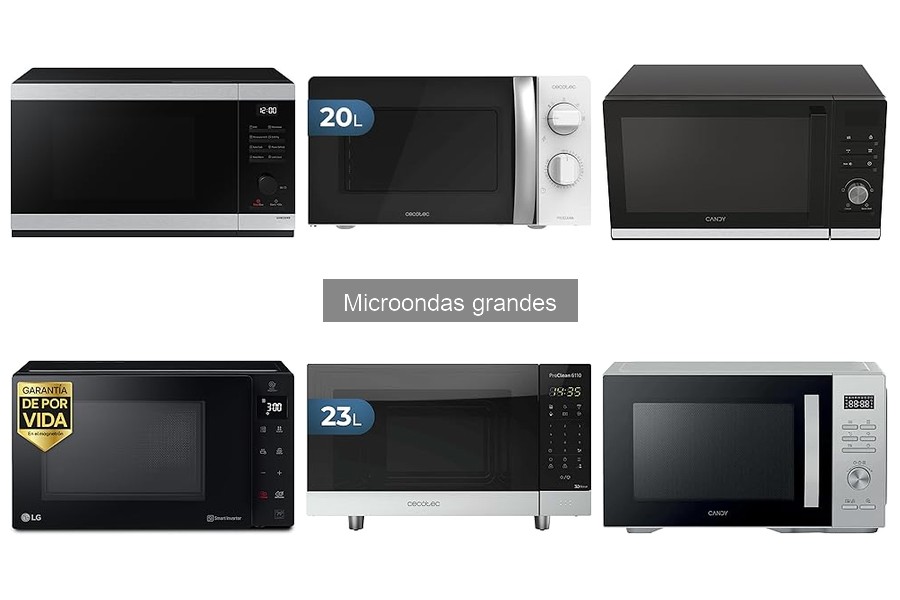 Accesorios imprescindibles para microondas grandes