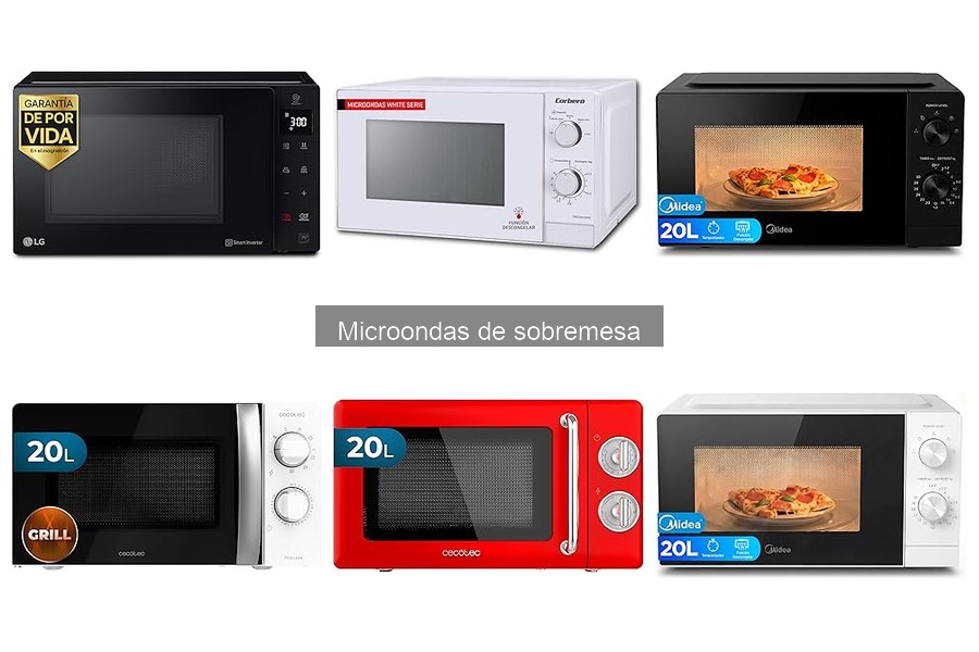 Accesorios indispensables para microondas de sobremesa