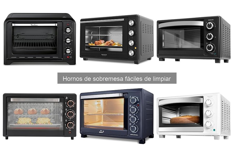 Alternativas a hornos de sobremesa fáciles de limpiar