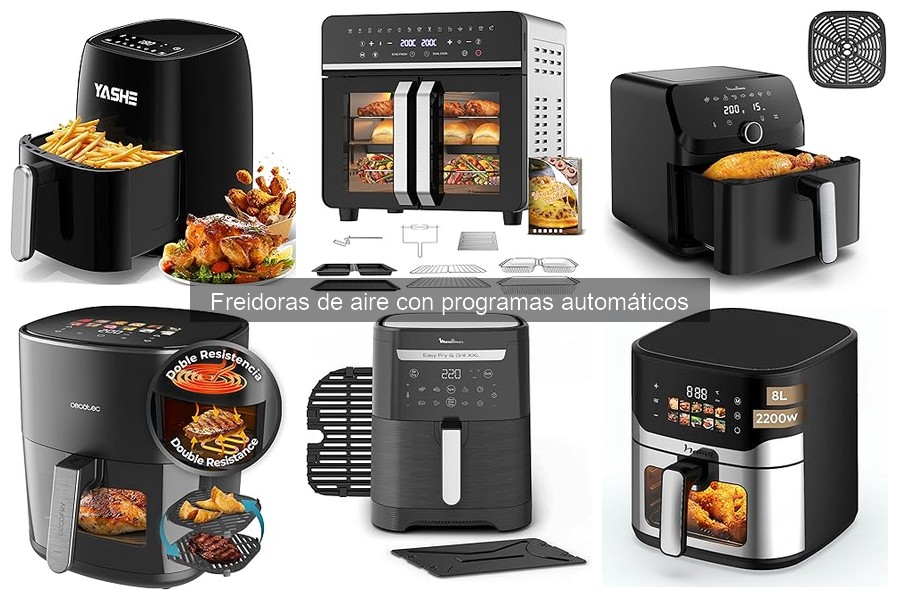 Alternativas a las freidoras de aire con programas automáticos