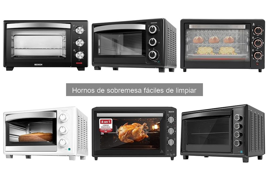 Cómo limpiar un horno de sobremesa fácil de limpiar