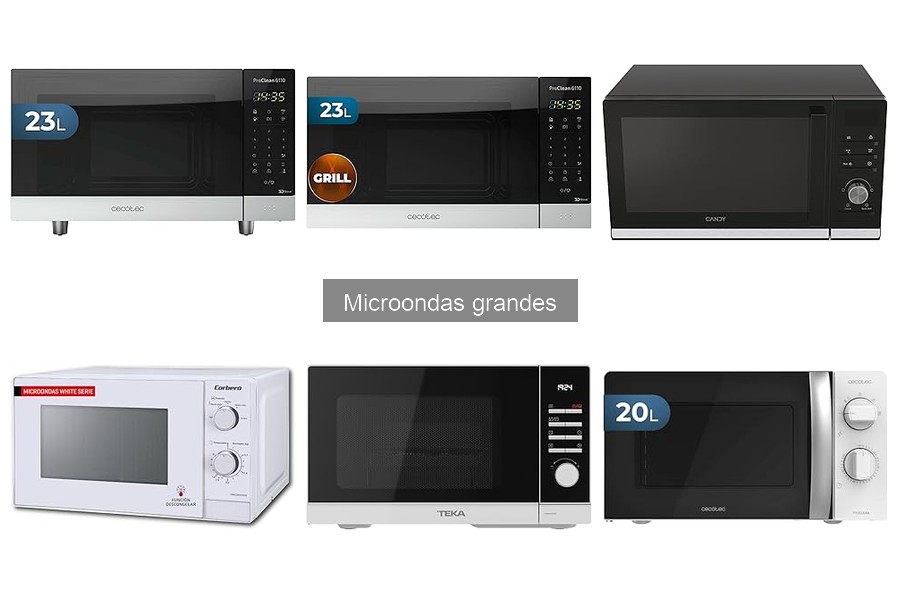 Cómo usar correctamente un microondas grande