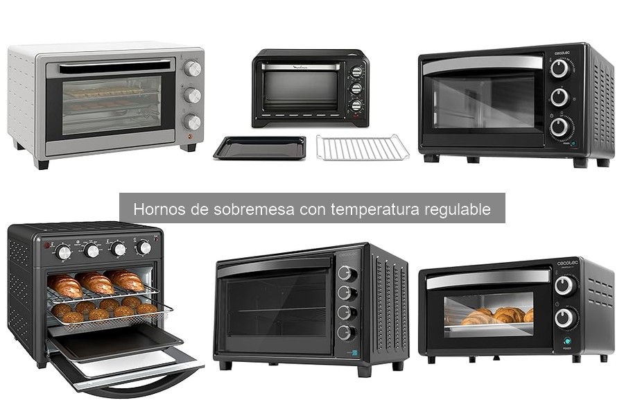 Cómo usar un horno de sobremesa con temperatura regulable