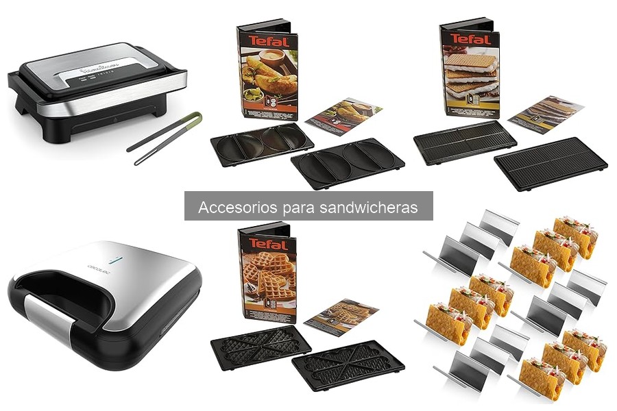 Comparativa de accesorios para sandwicheras: Tefal vs DCOOK
