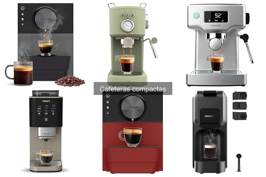 Comparativa de cafeteras compactas con funciones especiales