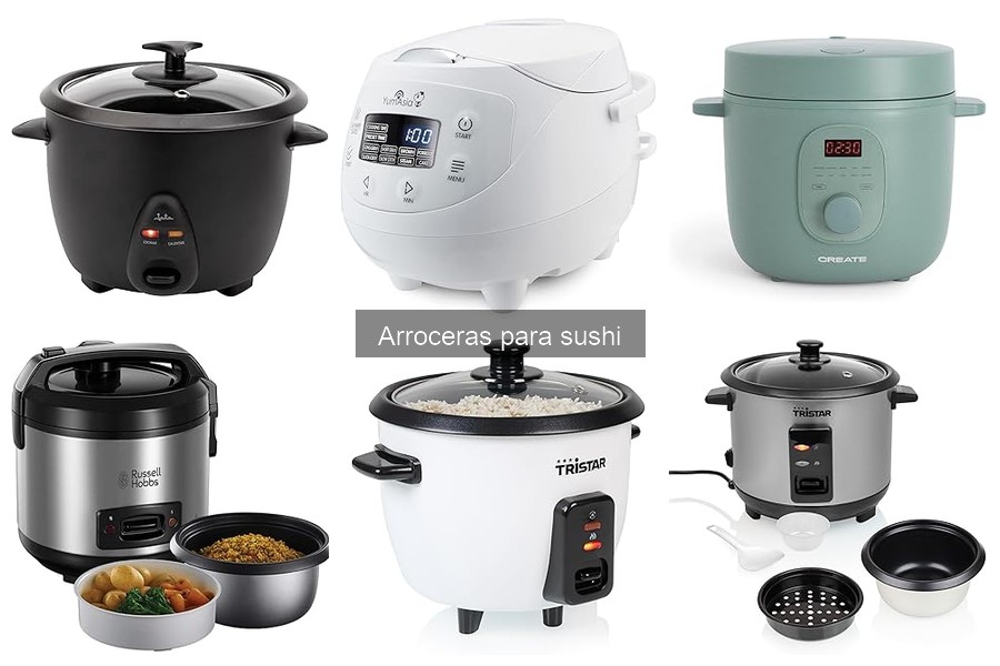 Comparativa de Capacidades de Arroceras para Sushi