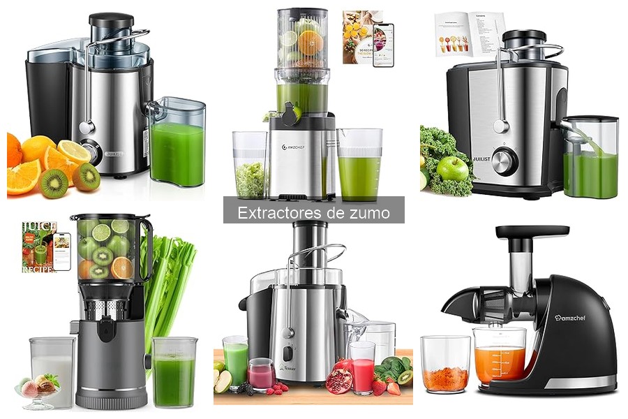 ** Comparativa de Extractores de Zumo: Cecotec, Juilist y AMZCHEF