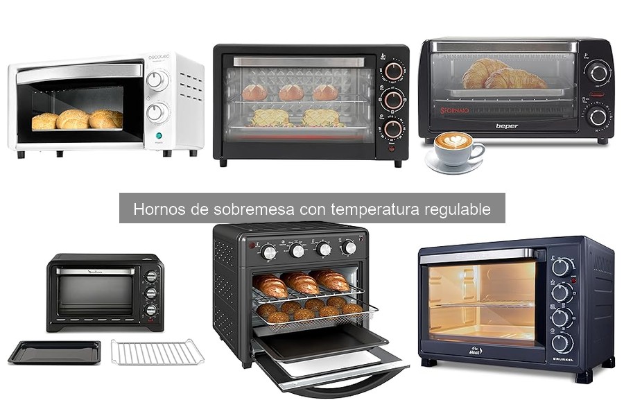 Comparativa de hornos de sobremesa con temperatura regulable