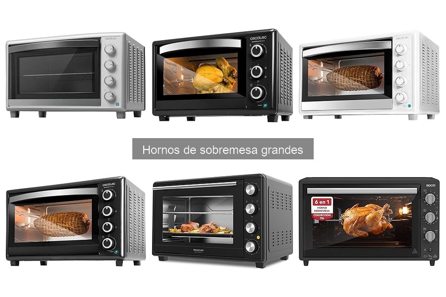 Comparativa de Hornos de Sobremesa Grandes: Grunkel, Taurus y Cecotec