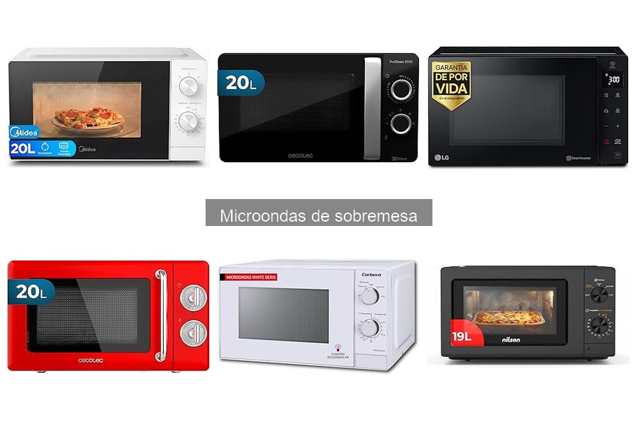 Comparativa de Microondas de Sobremesa: Cecotec vs Midea