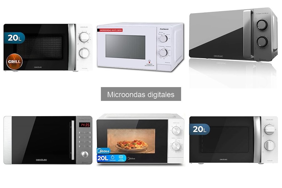 Comparativa de Microondas Digitales: Cecotec y Midea