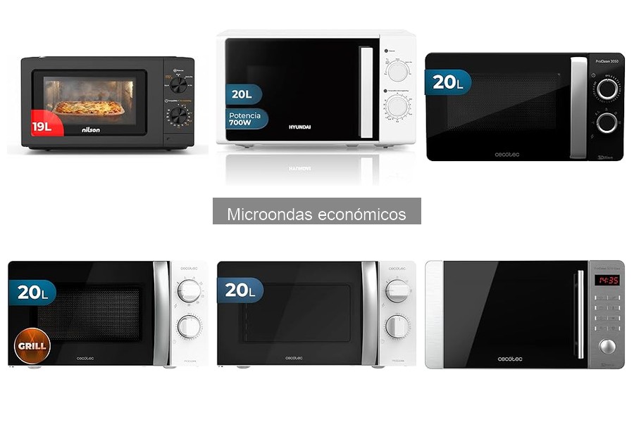Comparativa de microondas económicos: Corberó vs Cecotec