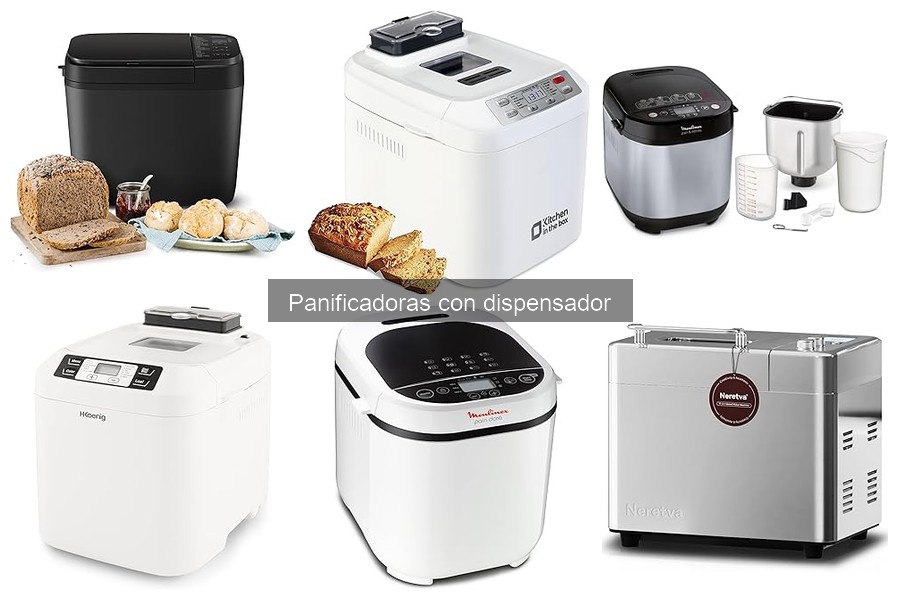 Comparativa de precios de panificadoras con dispensador