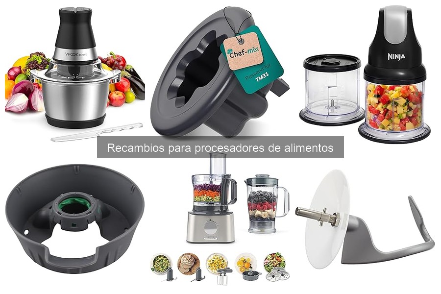 Comparativa de precios de recambios para procesadores de alimentos