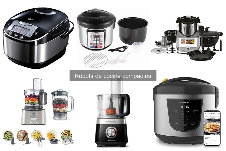 Comparativa de Robots de Cocina Compactos: Cecotec, NEWLUX y Kenwood