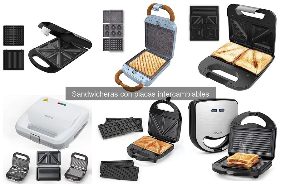 Comparativa de sandwicheras con placas intercambiables