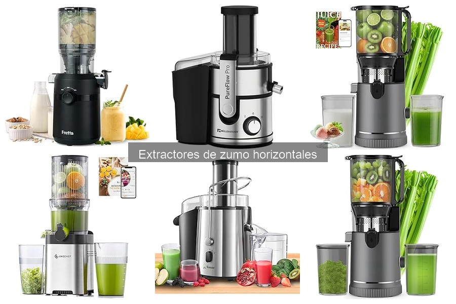 Comparativa: Extractor de zumo horizontal vs. vertical