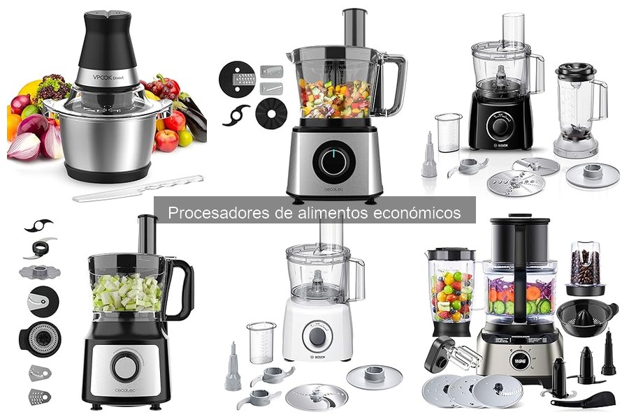 Comparativa: Procesadores de alimentos económicos vs. gama alta