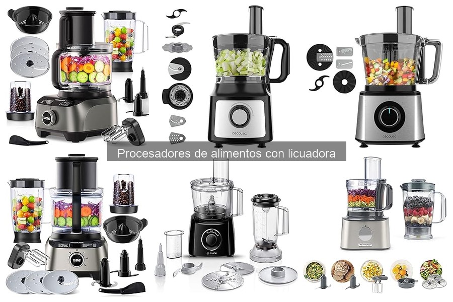 Consumo energético de procesadores de alimentos con licuadora