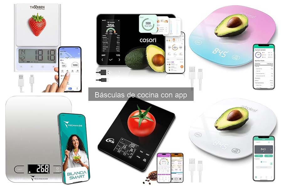 Datos que puedes registrar con una báscula de cocina con app