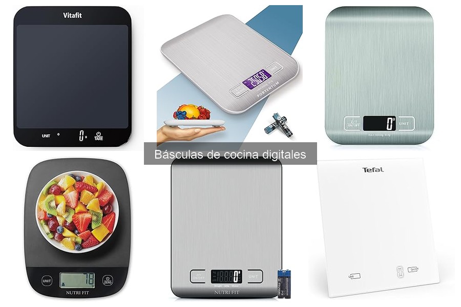 Descubre los tipos de básculas de cocina digitales