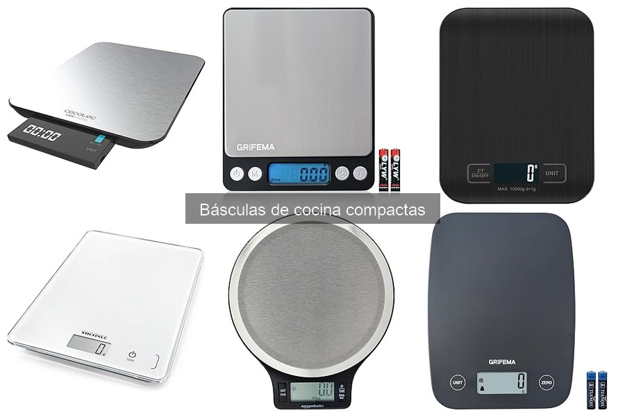 Dónde comprar básculas de cocina compactas y precios actualizados