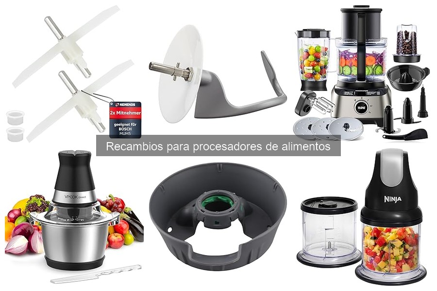 Errores comunes con recambios en procesadores de alimentos