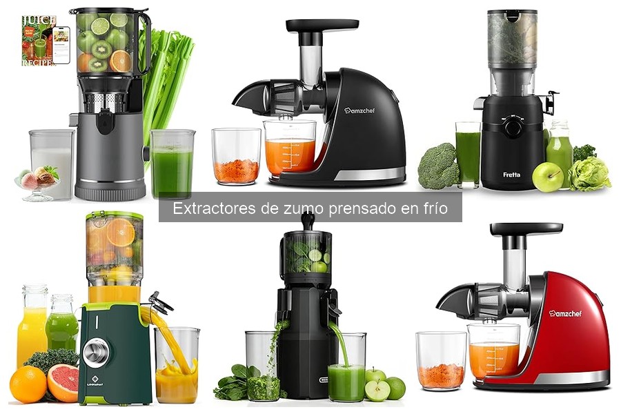 Extractores de zumo prensado en frío silenciosos: comparativa