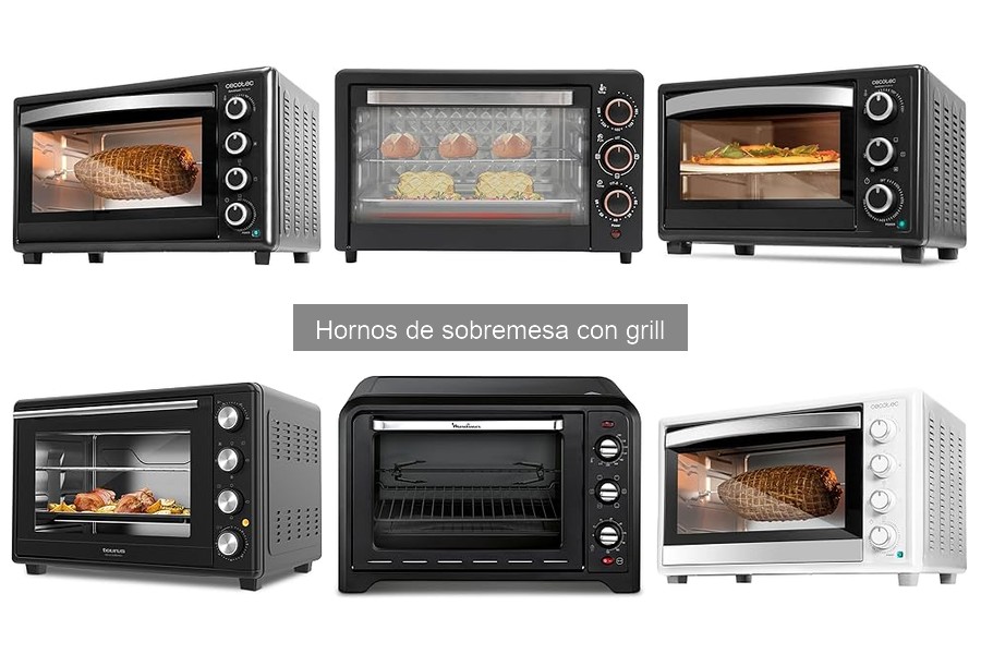 Guía de compra: Hornos de sobremesa con grill 2023