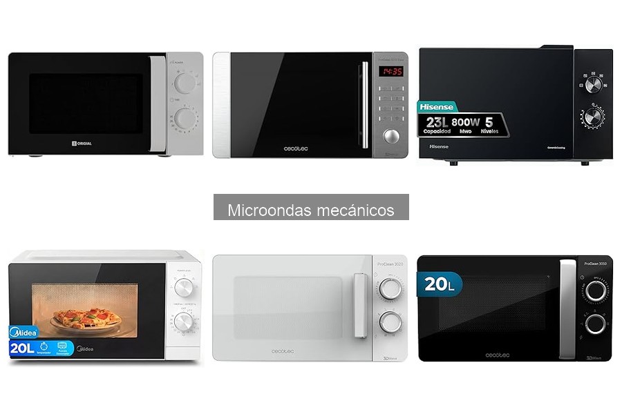 Guía de compra para microondas mecánicos