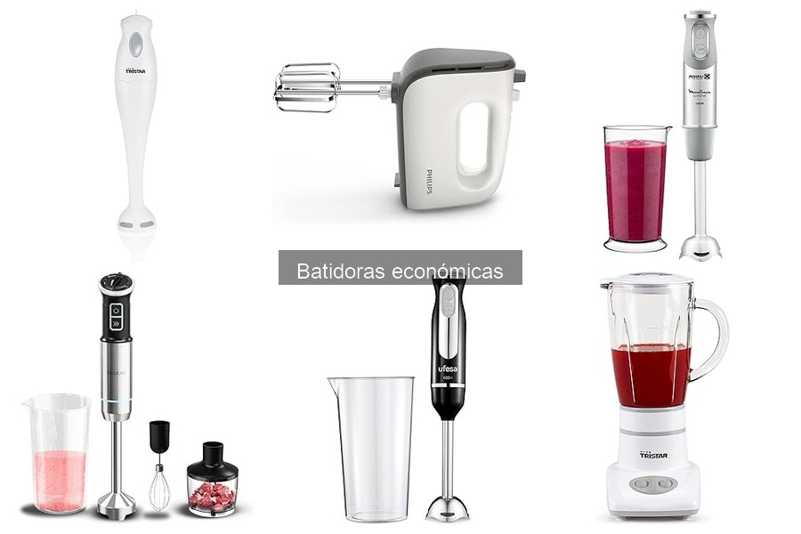 Guía para elegir batidoras económicas adecuadas