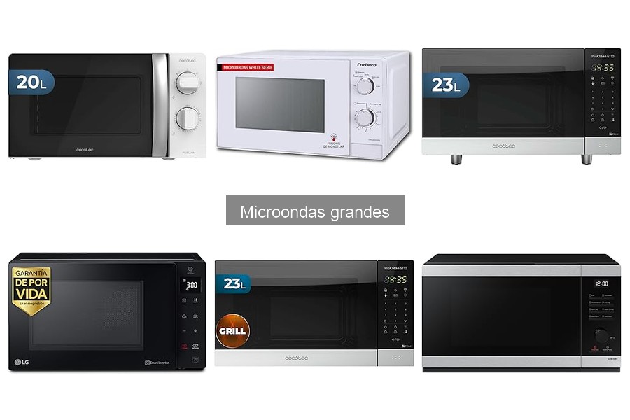 Guía para elegir un microondas grande: características y tips