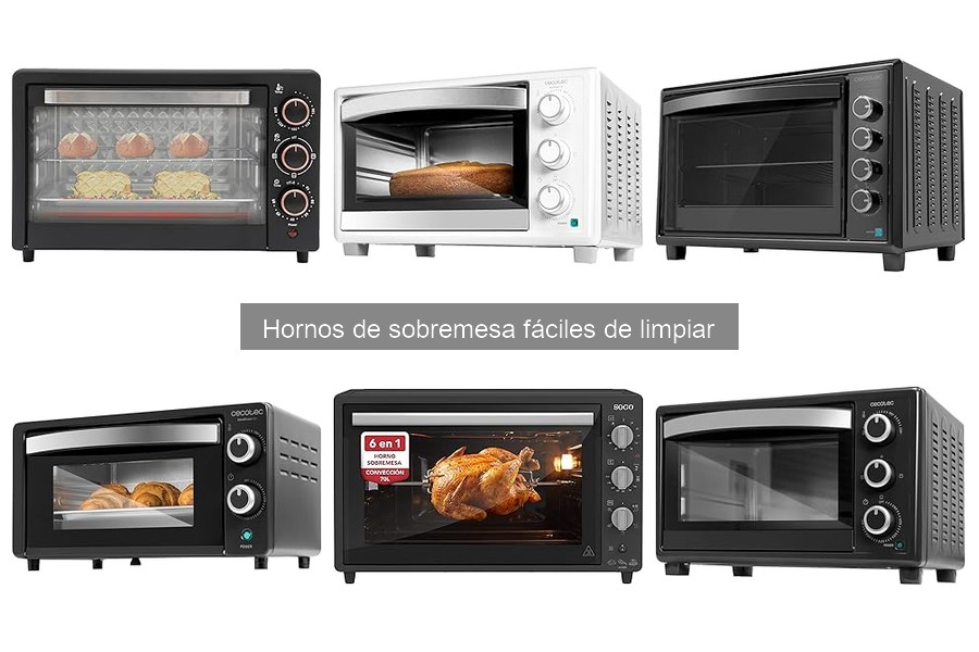 Horno de sobremesa fácil de limpiar: características y beneficios