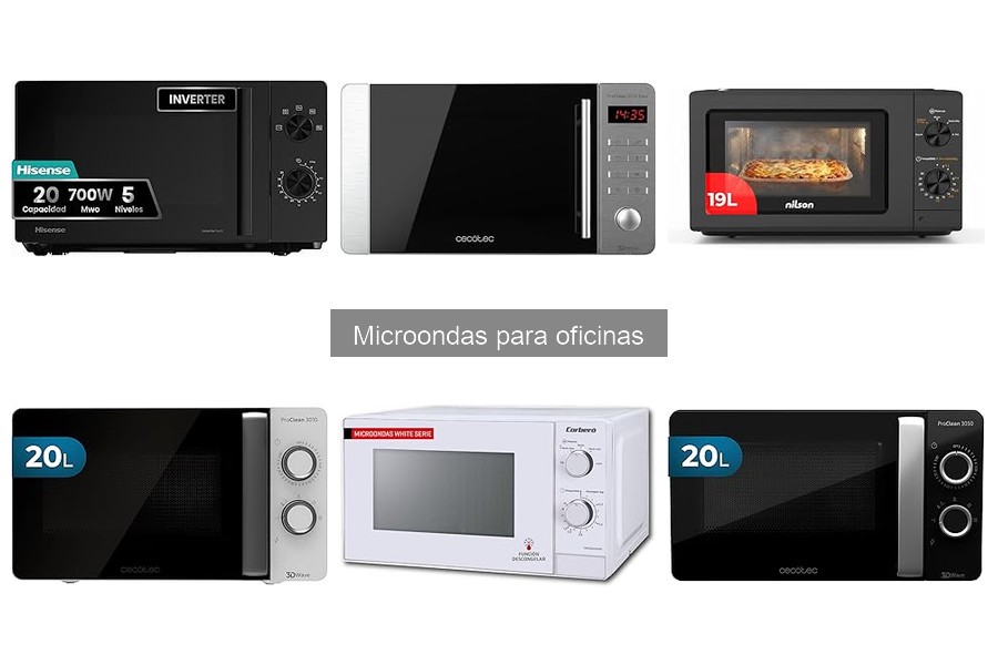 Los mejores microondas para oficinas: características clave