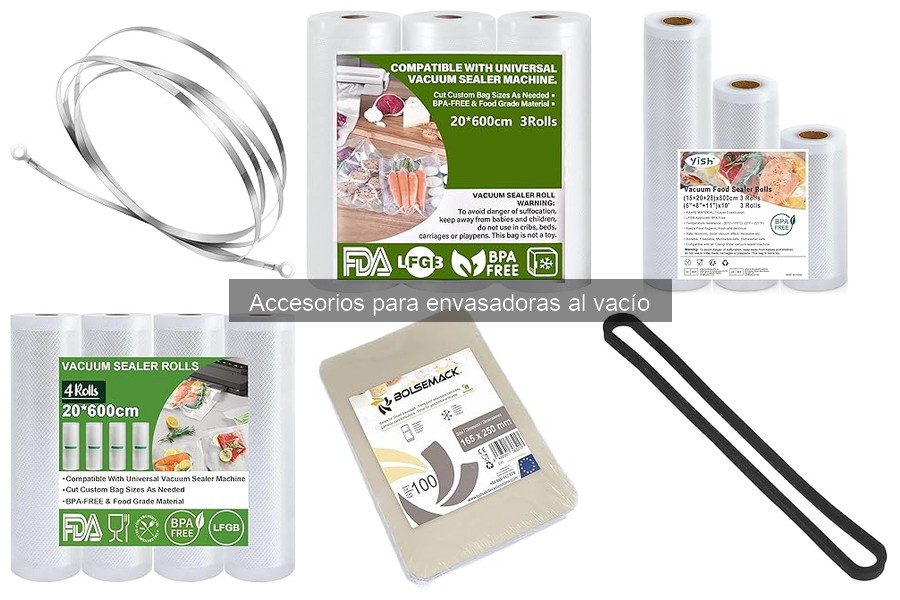 Mantenimiento de accesorios para envasadoras al vacío