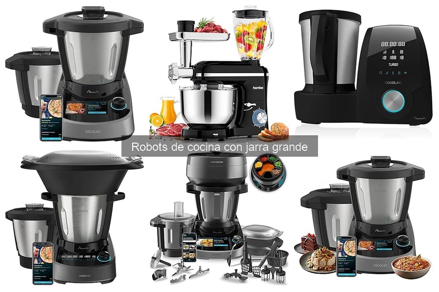 Mantenimiento eficaz para robots de cocina con jarra grande
