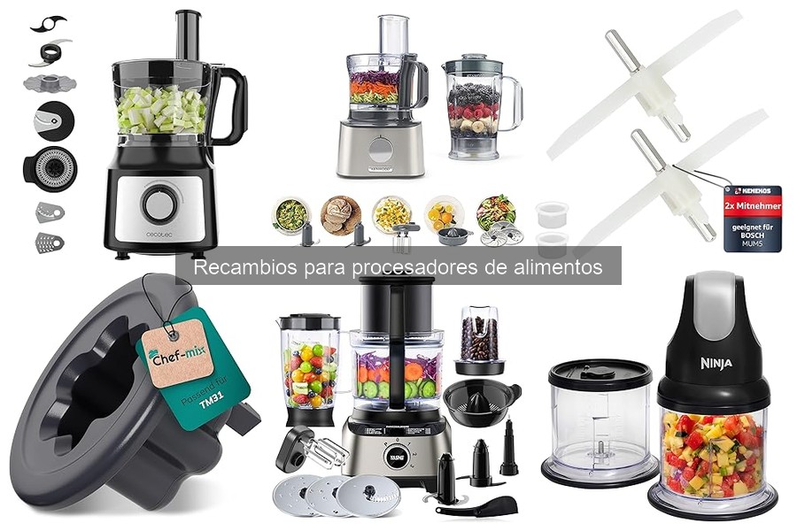 Mejora tu procesador de alimentos: recambios imprescindibles