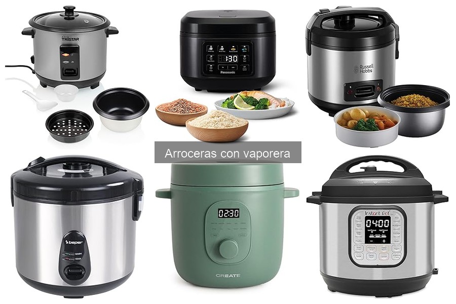 Mejores arroceras con vaporera para familias grandes
