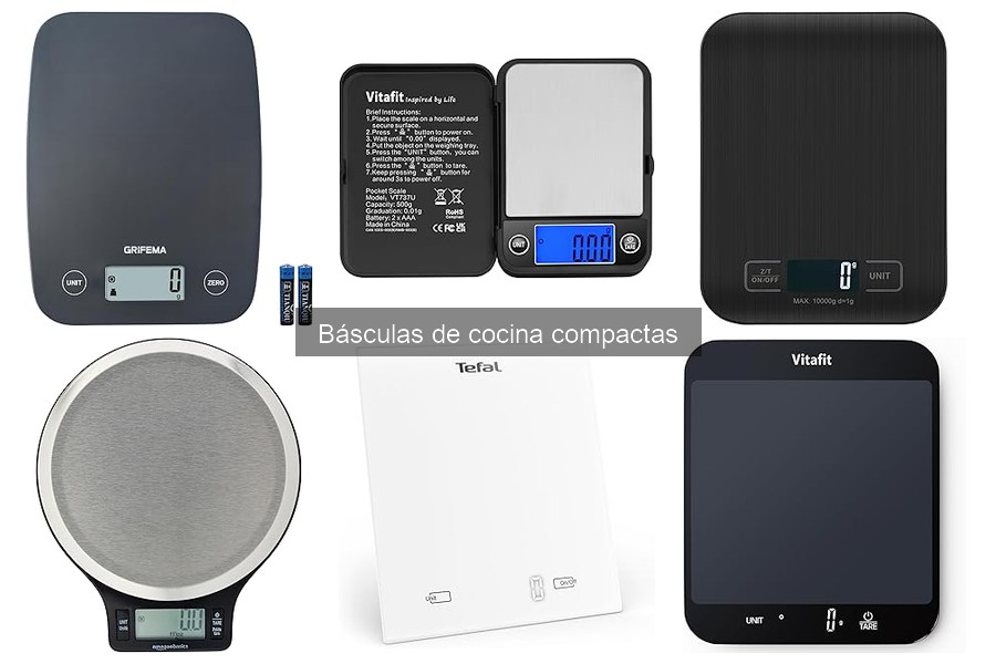 Mejores básculas de cocina compactas en 2023