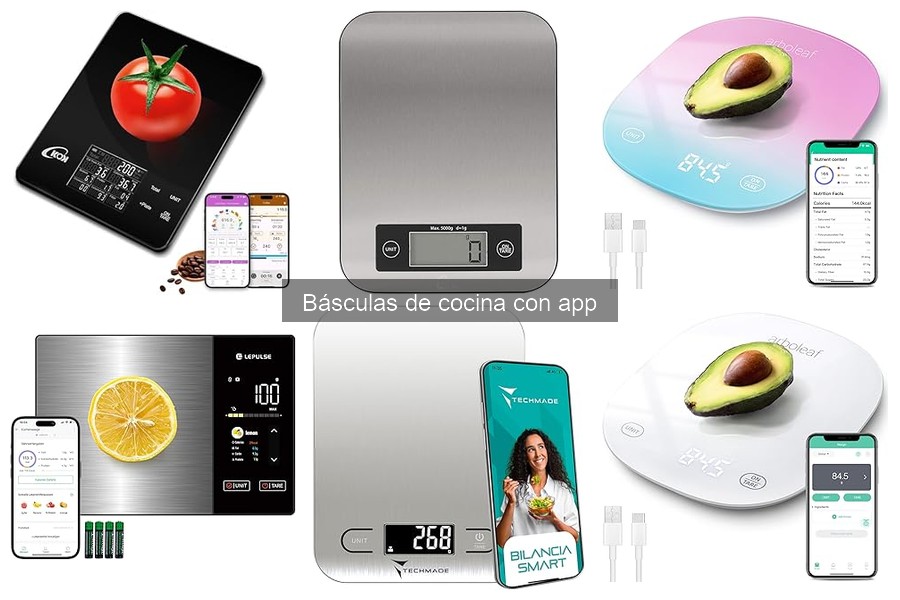 Mejores básculas de cocina con app para principiantes