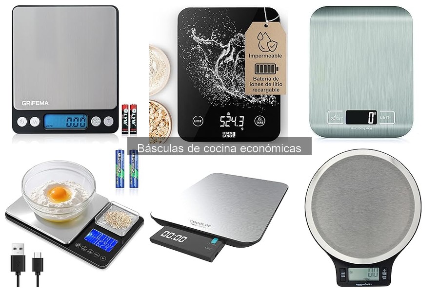 Mejores básculas de cocina económicas según usuarios 2023