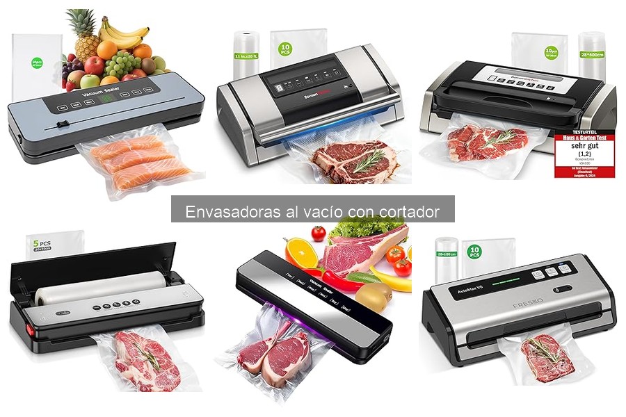 Mejores envasadoras al vacío con cortador para conservar alimentos