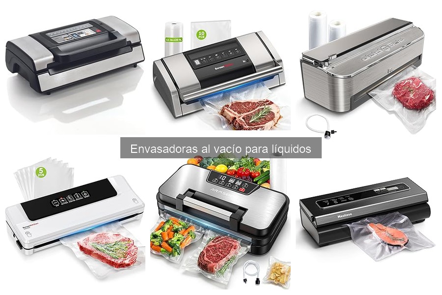 Mejores envasadoras al vacío para líquidos: comparativa 2023