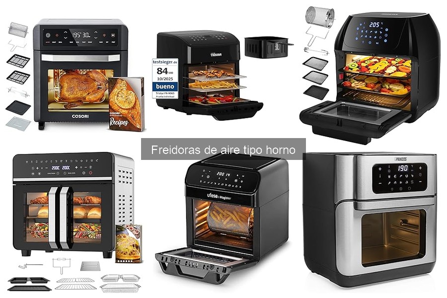 Mejores freidoras de aire tipo horno para familias grandes