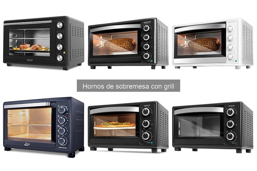 Mejores hornos de sobremesa con grill para familias grandes
