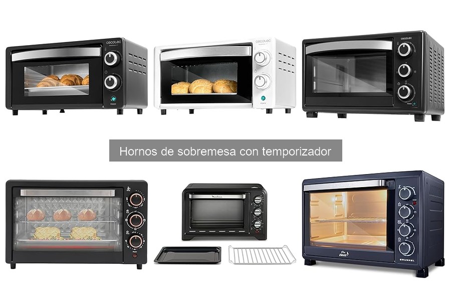Mejores hornos de sobremesa con temporizador comparativa